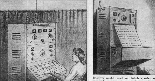 The election machine has been around since the United States in 1945