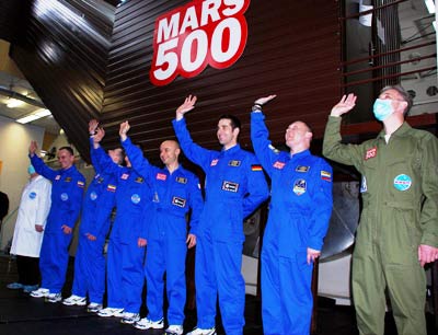 The end of the flight to Mars
