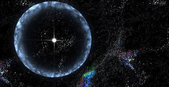 The energy explosions emanating from deep in space are of strange origin