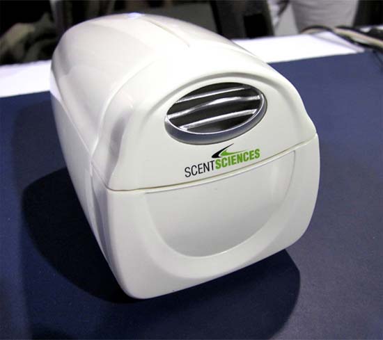 The equipment emits scents gaming