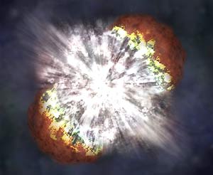 The explosion was so intense that it surprised the astronomers