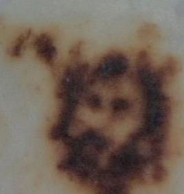 The face of Jesus appeared on the dish