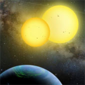 The fake life in the solar system has 2 suns?