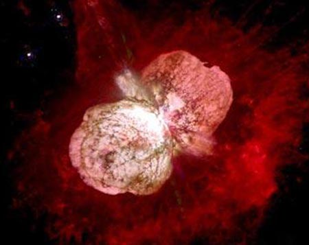 The final moment image of the star died