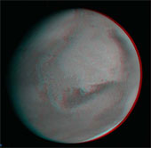 The first 3D image of Mars is sent from the MOM ship