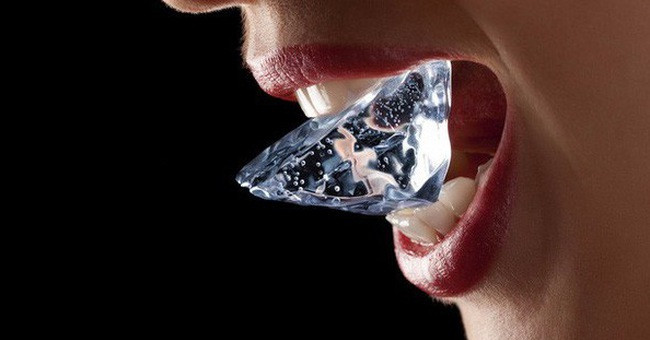 The first aid when unfortunately getting cold ice sticks to the tongue