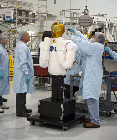 The first astronaut is about to fly into space