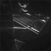 The first clear comet surface images of mankind