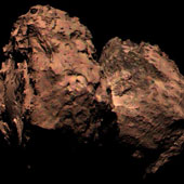 The first color image of a comet was taken by Rosetta