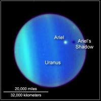 The first image of the eclipse of the celestial star Uranus