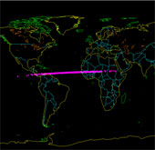 The first meteorite plunged into Earth during the year