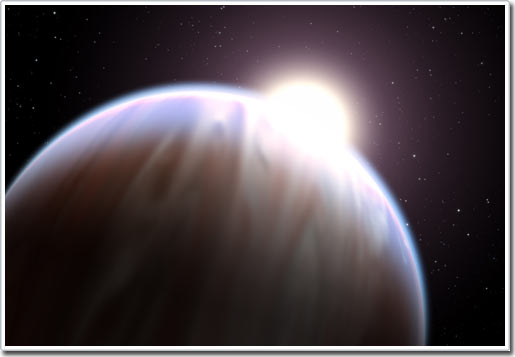 The first organic molecule on an extraterrestrial planet