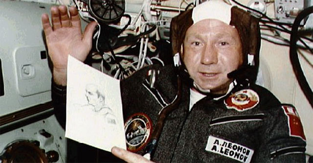 The first person to walk in space died