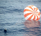 The first private spacecraft returned to Earth safely