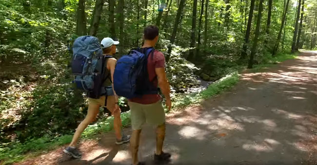 The first suspended backpack in the world