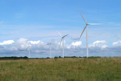 The first town was powered by wind power
