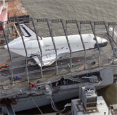 The first US shuttle is about to be re-exported.