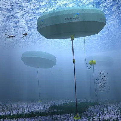 The first wave-producing model of electricity from the sea