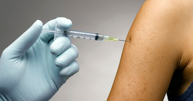 The flu vaccine should be given in the morning