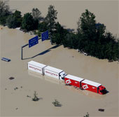 The frequency of flooding will increase due to climate change