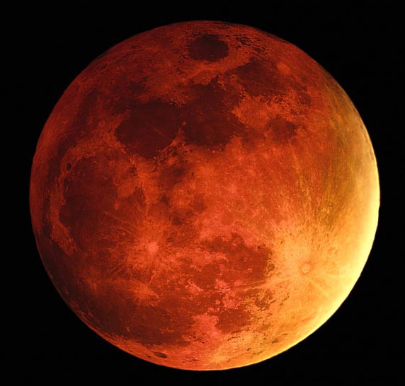 The full moon is most clearly in China