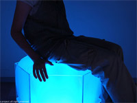 The furniture changes color according to the mood