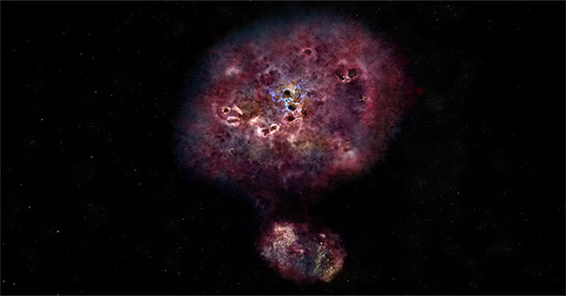 The galaxy was discovered 13 billion light-years from Earth
