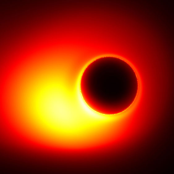 The giant black hole was first measured