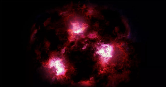 The giant galaxy is 12.5 billion light-years from Earth