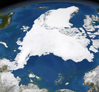 The giant ice island was split in half