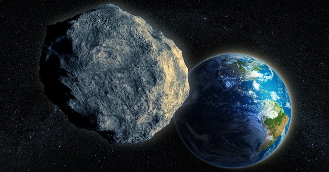 The giant meteorite can threaten the Earth