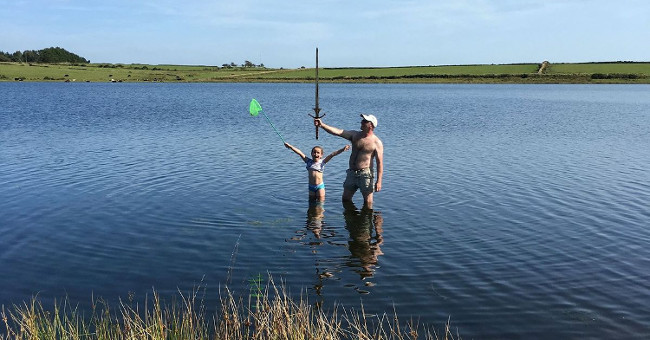 The girl discovered the treasure sword rumored to be King Arthur's