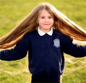The girl had a strange illness that made her hair grow as long as Rapunzel