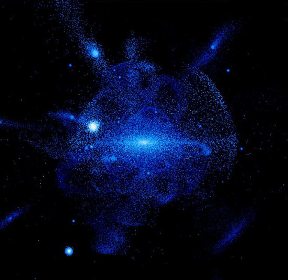 The halo in the galaxy is full of stars
