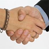 The handshake revealed the level of aging