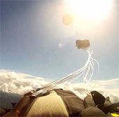The heart of the paratrooper almost missed the meteorite