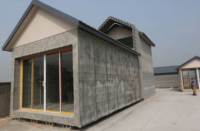 The house is made of 3D wood in the future