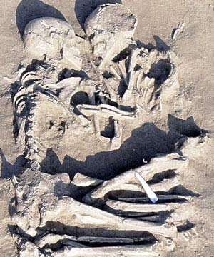 The hug lasts 5,000 years
