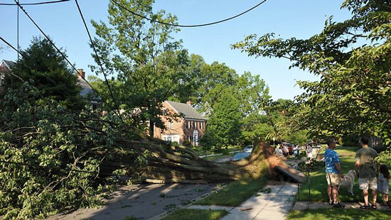 The huge storm in the US killed 10 people