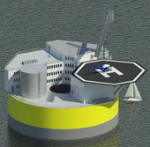 The idea of a nuclear plant at sea, withstand the tsunami