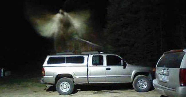 The image of 'angel hovering' in the car caused a stir
