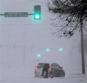 The image of Hercules snowstorm shakes the American people