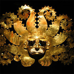 The Incas saw gold as the sweat of the Sun God