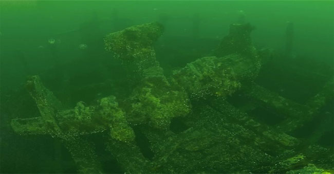 The intact wreck emerged from the sea floor after 200 years of rest