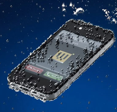 The invention keeps the phone soaked in water and remains dry