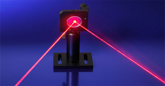 The laser produces super-fast currents, which can be used to adjust matter