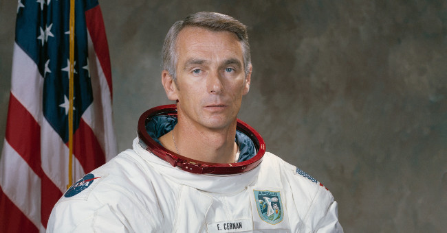The last astronaut ever set foot on the Moon died