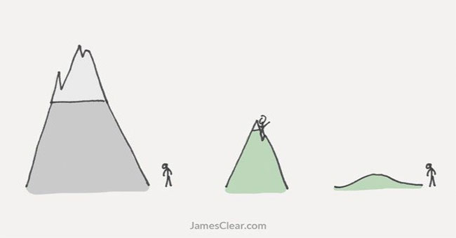 The law explains why sometimes we say we want to achieve something but give up a few days later