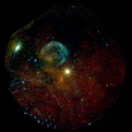 The light of the supernova explosion SN 1987A continued to shine