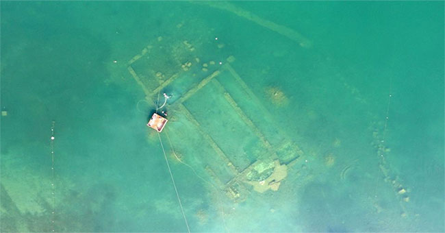 The magnificent 1,600-year-old architecture is hidden under Turkish lake